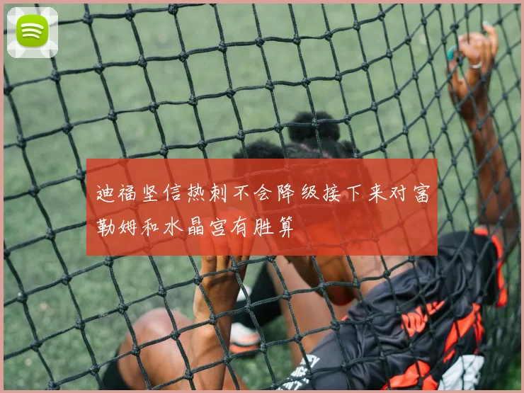 迪福坚信热刺不会降级接下来对富勒姆和水晶宫有胜算
